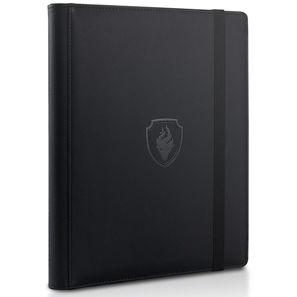 Carpeta coleccionable Fabmaker con 9 compartimentos para 360 tarjetas, color negro