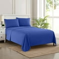 thumbnail image 2 of Sweet Home Collection 1800 Series Bed Sheets - Extra Soft Microfiber Deep Pocket Sheet Set - Royal Blue, Full, 2 of 6