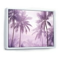 thumbnail image 2 of Designart "Lagoon Amidst Lavender Jungle Palm Trees" Palms & Palm Trees Floater Framed Wall Decor, 2 of 5