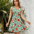 thumbnail image 7 of Tomato Pattern Sundress Sleeveless Dress Summer Women Clothes Dress for Women Dresses, 7 of 7