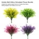thumbnail image 5 of Ramo simulado de flores de sauce dorado Bewildely Verde y blanco 38 cm, 5 of 6