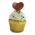 thumbnail image 5 of The Shining Floor Pattern Heart Love Cupcake Picks Toppers Decoration Set of 6, 5 of 7