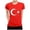 X-572Red, variant on YMNXA Womens T Shirts Soccer Summer Turkey Graphic Print Short Sleeve Round Neck Fashion Breathable Soft Tee Top For Everyday Wear,White,XXXXXL