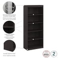 thumbnail image 6 of Bestar Ridgeley 5-Shelf Engineered Wood Bookcase in Charcoal Maple, 6 of 11