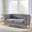 Grey, variant on YWEN 58" Chesterfield Velvet 2-Seater Sofa for Living Room,Loveseat Tufted Couch with Rolled Arms Nailhead and Two Pillows for Living Room