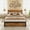 Brown, variant on Senfot Full Size Platform Bed Frame with Wood Headboard - Rustic Metal Frame, Noise Free, Underbed Storage Space, No Box Spring Needed, Easy Assembly, Rustic Brown