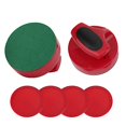 thumbnail image 2 of Air Hockey Pucks Set, Red Plastic Hockey Game Table 94mm Slider Pusher Set 2 PCS Pushers with 4 Pucks Replacement Game Tables Goalies Accessories for Game Tables Equipment Accessories, 2 of 4
