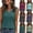 #01 Dark Green, variant on Women's Summer V Neck Sleeveless Flowy Relaxed Blouses Lightweight Soft Comfy Casual Tank Top Versatile Daily Tops, #01 Light Blue, XXL