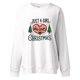 thumbnail image 1 of Gibobby Sudadera Navidad mujer Sudadera de manga larga con cuello redondo y estampado de amor navideño informal para mujer para la temporada de otoño e invierno(Blanco,G), 1 of 3