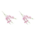 thumbnail image 1 of Cateissary Hogar Oficina Hotel flor artificial decoración fiesta falso baile banquete boda reutilizable simulación flores ornamento Rosa 2piezas, 1 of 6