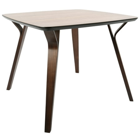 Lumisource Folia Mid Century Modern Dining Table Walnut