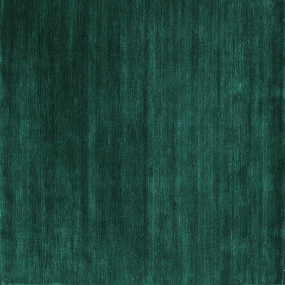 Ahgly Company Machine Washable Indoor Square Abstract Turquoise Blue Contemporary Area Rugs, 3' Square