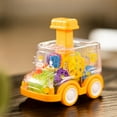 thumbnail image 6 of Funtogether Toys Press and Go Toy Car, Toddler Push Vehicle with Visible Spinning Gears, Friction Powered Pull Back Car, 6 of 6