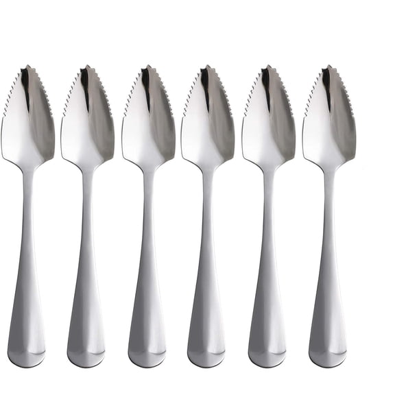 Versatile Fruit Spoon Set - Perfect for Grapefruits, Kiwis, Salads, and Desserts(6 pieces)