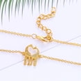 thumbnail image 4 of Bonito collar con colgante de jirafa doble para mujer, cadena larga, corazón, joyería romántica dorado Yuyangstore Collar con colgante de jirafa, 4 of 8