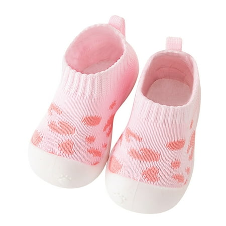 

JDEFEG Shoes Baby Boy Girls Boys Kids Leopard Print Leisure Shoes Mesh Soft Bottom Breathable Slip On Sport Shoes Socks Shoes 12 Kid Pink 25