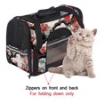 thumbnail image 4 of Tree Premium Pet Carrier Bag with 900D Oxford Fabric, Nylon Webbing, 17x10x11.8 in - Ideal for Travel and Comfort - Black Color, 4 of 7