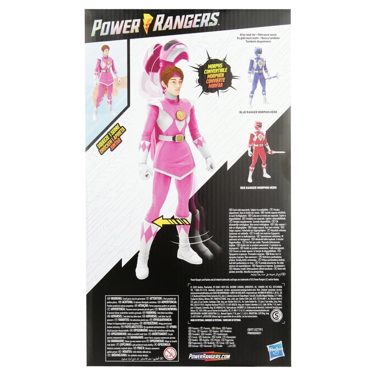 Power Rangers Pink Ranger Morphin Hero 12 Inch Scale Action Figure Ages 4 and Up