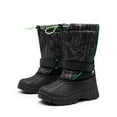 thumbnail image 5 of DREAM PAIRS Kids Boys Girls Waterproof Mid Calf Snow Boots Outdoor Insulated Winter Warm Duck Boots Black/Green Size 4, 5 of 7