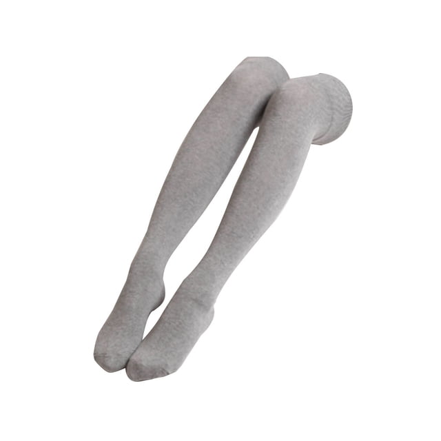 1 par de calcetines gruesos de invierno sweethay accesorios de esquí sólidos para Cosplay Gris claro