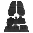 thumbnail image 2 of Ikon Motorsports Full Set Seat Covers Compatible with 2008-2023 Toyota Tundra Double & CrewMax Cab Pickup PU Leather Front Back Seat Cover Cushion Protectors - Black, 2 of 7