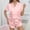 Pink, variant on NominalSnug Womens Satin Pajamas Set Short Sleeve Sleepwear Button down Loungewear 2 Piece Pjs Shorts Set