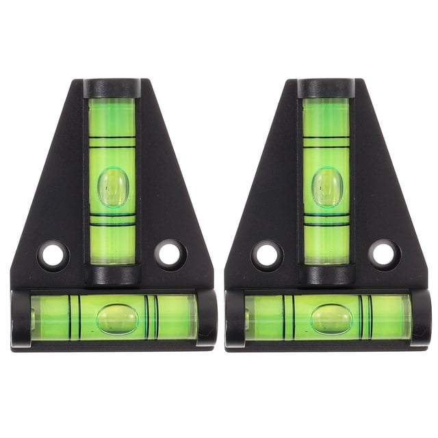 2 bloques niveladores para vehículos recreativos, nivel de burbuja magnético, nivel de burbuja con control cruzado.