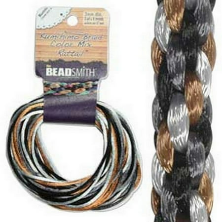 Rattail 1Mm Pebblestone 4 Colors- 3Yd Ea=12Yd/Cd