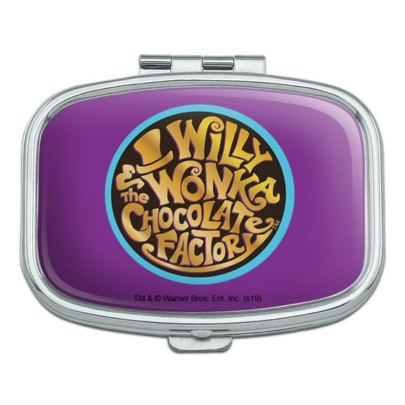 Willy Wonka and the Chocolate Factory Logo Rectangle Pill Case Trinket Gift Box
