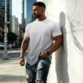 thumbnail image 5 of BRANROY Mens T-Shirts Summer Trendy - Soft Lightweight Relaxed Fit Shirts for Men, Custom Style Athletic Tee for Gym and Outdoor Daily Wear,Dark Gray,2XL, 5 of 6