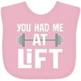thumbnail image 3 of Inktastic Weightlifting You Had Me at Lift Boys or Girls Baby Bib, 3 of 4