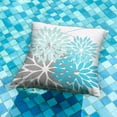 thumbnail image 4 of Outdoor Pillow Covers 18x18 Inch Set of 2 Blue Flower Decorative Waterproof Summer Outdoor Pillow Covers for Patio Funiture Garden Couch 168H18, 4 of 6