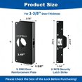 thumbnail image 2 of Placa de refuerzo para puerta Ftyokmi U 9585, acero negro, 2 of 7