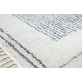 thumbnail image 6 of Rugs America BT35B Ice Frost Stripe Shag White Area Rug, 2'6" x 8', 6 of 6