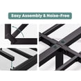 thumbnail image 6 of QFTIME King Bed Frame with Headboard, Heavy-Duty Metal Platform Bed Frame with 18" High, Non-Slip and Noise-Free, No Box Spring Needed, Black, 6 of 8