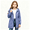 Purple, variant on BXJX Girls Hooded Rain Jackets Size 7-8, Full Zip Drawstring Waist Water Resistant Windproof Outerwear with Pockets Navy