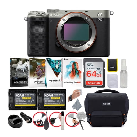 UPC: 0663701837001 | Sony Alpha a7C Full-Frame Mirrorless Camera Body (Silver) Essentials Bundle