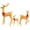 3 piece set, variant on Outdoor Garden Decorations with Glowing LED Lights Christmas Deer Lightings Reindeer Statues Lights Acrylic Material