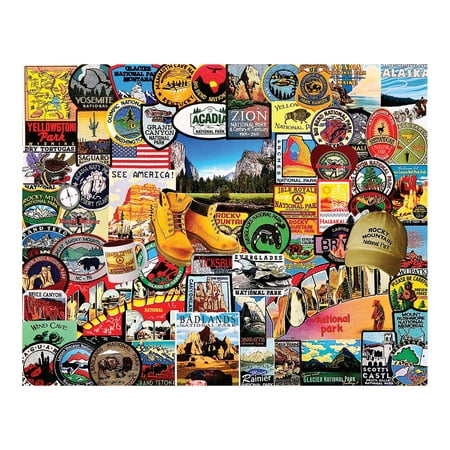 White Mountain Puzzles National Park Badges - 1000 Piece ...