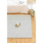 Parklon Ultra-Soft Cushioned Baby Play Mat (Urban Object + Fabric Grey, One-Piece, Reversible, Water Resistant, Medium)