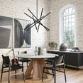 thumbnail image 5 of 47007-04 Livex Lighting Soho - 12 Light Large Chandelier-35.5 Inches Tall and 36 Inches Wide-Black Finish, 5 of 17