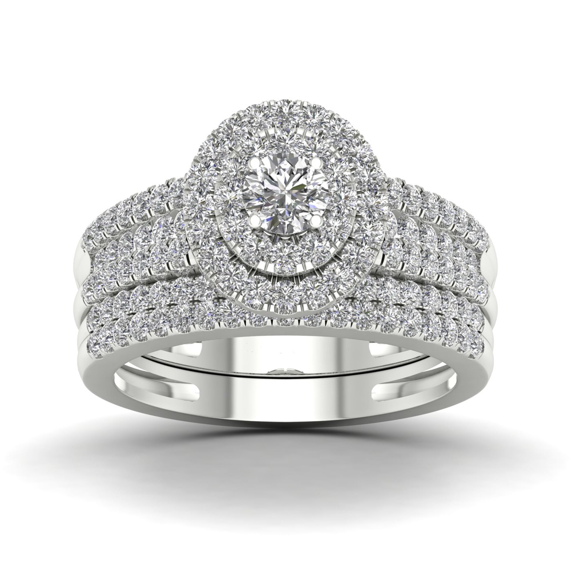 Diamond2Deal Solid 14K White Gold Over Mens Saint Michael Ring Fine Jewelry Ideal Gifts for Women
