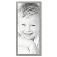 thumbnail image 2 of ArtToFrames 20" x 46" Classic Silver Picture Frame, 20x46 inch Silver Wood Poster Frame (WOM-4926), 2 of 7