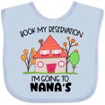 thumbnail image 3 of Inktastic Book My Reservation I'm Going to Nana's- House Boys or Girls Baby Bib, 3 of 4