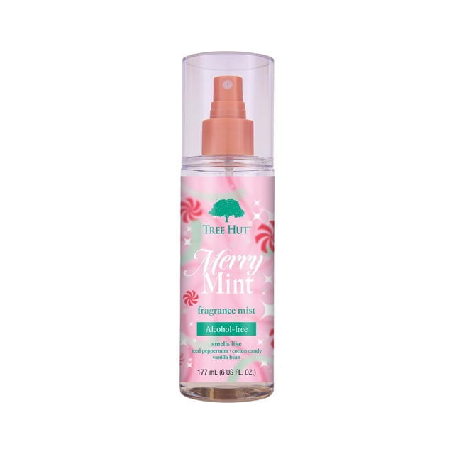 Body Mist Tree Hut Merry Mint Hair & Body, 180 ml, edición limitada