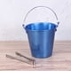 thumbnail image 3 of EeaseMX Cubitera de aleación de aluminio de 1,25 litros para bar, ideal para champán, vino, karaoke, con pinzas para hielo (azul), 3 of 7