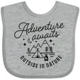 thumbnail image 3 of Inktastic Adventure Awaits Outside in Nature with Tent and Mountains Boys or Girls Baby Bib, 3 of 4