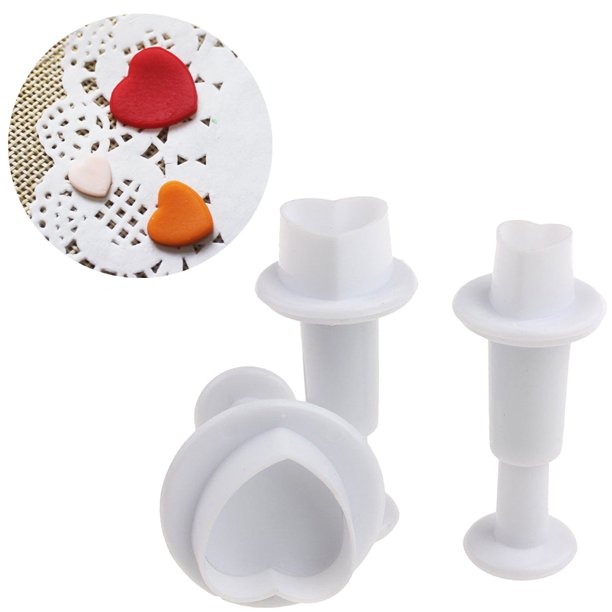 unbranded 3Ud De Plástico Para Repostería Con En Relieve Para Pasteles Y Galletas