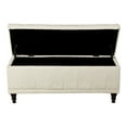 thumbnail image 3 of Homelegance Banc de Rangement à Dessus Relevable Coffre Ottoman, Blanc, 3 of 5
