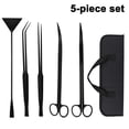 thumbnail image 1 of Juego de herramientas de pinzas para plantas acuáticas de 5 piezas ennegrecidas-Empaquetado en bolsa de lona Zhivalor Llaves y Pinzas, 1 of 9